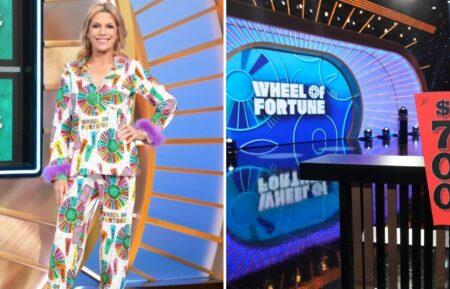 (left) Vanna White wearing 