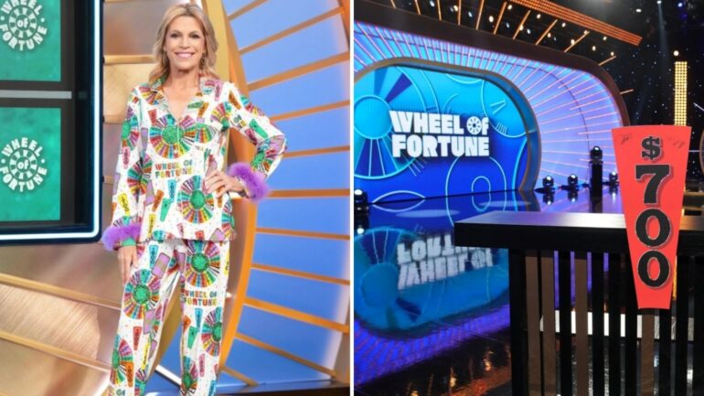(left) Vanna White wearing 