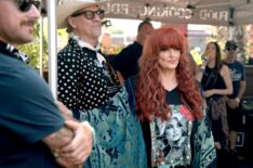 Cactus Moser and Wynonna Judd are seen at Guy Fieri’s Stagecoach Smokehouse during the 2026 Stagecoach Festival at Empire Polo Club on April 25, 2026 in Indio, California.