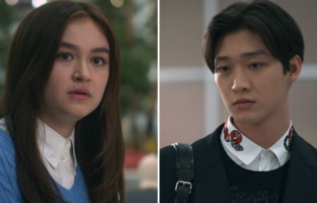 Anna Cathcart and Sang Heon Lee in 'XO, Kitty,'