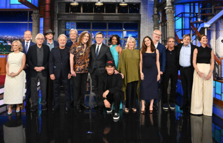 The Late Show with Stephen Colbert and guests John Dickerson, Mark Hamill, Jim Gaffigan, Jeff Daniels, Tiffany Haddish, Evie Colbert, Amy Sedaris, Ben Stiller, Aubrey Plaza, James Taylor, Robert De Niro during Wednesday’s May 20, 2026 show.