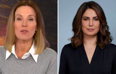 (left) Sharyn Alfonsi on "60 Minutes", (right) Cecilia Vega on ABC
