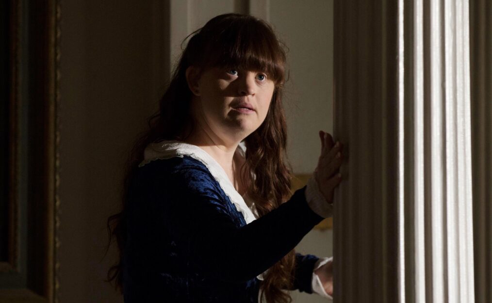 AMERICAN HORROR STORY: COVEN, Jamie Brewer in 'Boy Parts' (Season 3, Episode 2, aired October 16, 2013). ph: Michele K. Short/©FX/courtesy Everett Collection