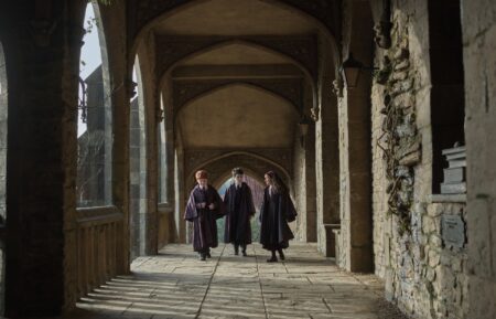 Alastair Stout, Dominic McLaughlin, and Arabella Stanton in Harry Potter and the Philosopher's Stone