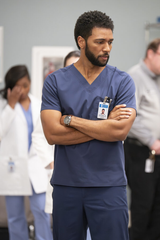 GREY’S ANATOMY - “Bridge over Troubled Water” - After a catastrophic bridge collapse sends dozens of victims to Grey Sloan, the hospital activates its full disaster response as they race to treat a surge of critically injured patients, including one of their own. THURSDAY, MAY 7 (10:00-11:00 p.m. EDT) on ABC. (Disney/Anne Marie Fox) ANTHONY HILL
