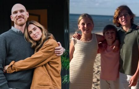 Bryan Wolfe and Kim Wolfe, Instagram, February 14, 2025; Kim and Bryan Wolfe's kids August, Walt, and Michael, Instagram, June 30, 2024.