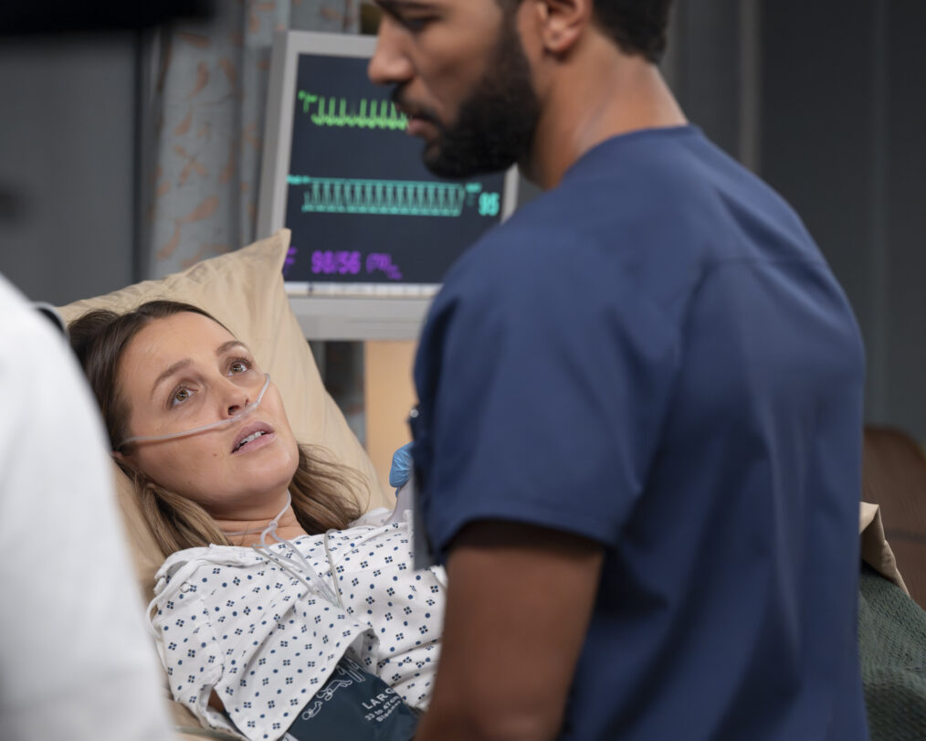 GREY’S ANATOMY - “When I Crash” - Grey Sloan takes in patients following a catastrophic bus accident. Teddy and Owen have an awkward encounter, and Richard tests Bailey’s patience. THURSDAY, NOV. 13 (10:00-11:00 p.m. EST) on ABC. (Disney/Anne Marie Fox) CAMILLA LUDDINGTON