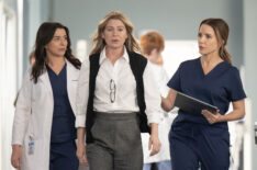 GREY’S ANATOMY - “Bridge over Troubled Water” - After a catastrophic bridge collapse sends dozens of victims to Grey Sloan, the hospital activates its full disaster response as they race to treat a surge of critically injured patients, including one of their own. THURSDAY, MAY 7 (10:00-11:00 p.m. EDT) on ABC. (Disney/Anne Marie Fox) CATERINA SCORSONE, ELLEN POMPEO, SOPHIA BUSH