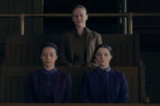 Chase Infiniti, Eva Foote, and Lucy Halliday, 'The Testaments' Season 1, Episode 10, Hulu, May 27, 2026.