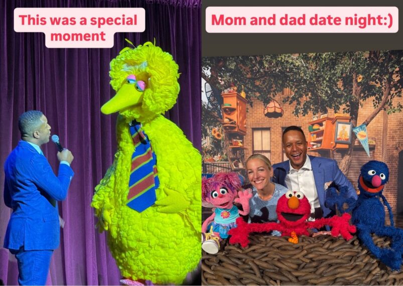 Craig Melvin and Lindsay Czarniak at the 2026 Sesame Workshop gala, May 27, 2026, Instagram.