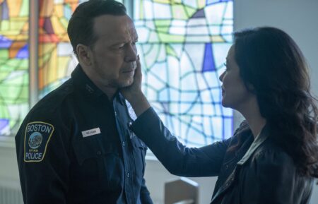 Donnie Wahlberg and Marisa Ramirez on Season 1, Episode 20, of CBS' 'Boston Blue,' airs May 22, 2026.