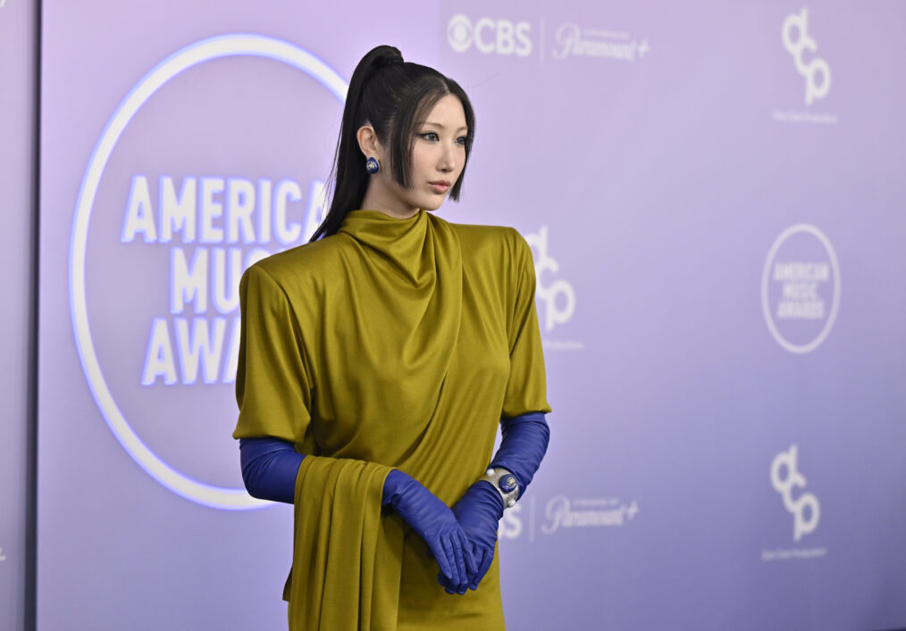 LAS VEGAS, NEVADA - MAY 25: (EDITORIAL USE ONLY) EJAE attends the 52nd American Music Awards at MGM Grand Garden Arena on May 25, 2026 in Las Vegas, Nevada. (Photo by David Becker/Getty Images)