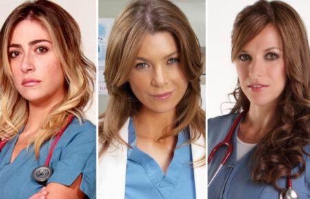 Verónica Orozco from A corazón abierto, Ellen Pompeo from Grey's Anatomy, Iliana Fox from A corazón abierto