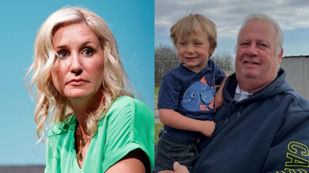 Jenny Marrs of HGTV's 'Fixer to Fabulous' speaks during Reel Magic Mornings with Dave and Jenny Marrs during the Bentonville Film Festival on June 22, 2022 in Bentonville, Arkansas; Jenny Marrs' son Luke and family friend Bob, Instagram, May 10, 2025.