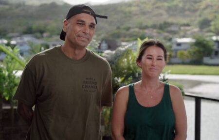 Kamohai Kalama and Tristyn Kalama on Season 3, Episode 7, of HGTV's 'Renovation Aloha.'