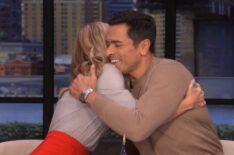 Kelly Ripa and Mark Consuelos on the May 1, 2026, episode of 'Live With Kelly and Mark.'