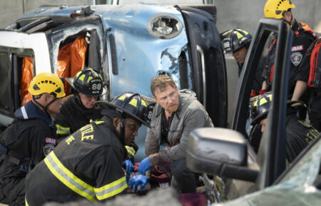 GREY’S ANATOMY - “Bridge over Troubled Water” - After a catastrophic bridge collapse sends dozens of victims to Grey Sloan, the hospital activates its full disaster response as they race to treat a surge of critically injured patients, including one of their own. THURSDAY, MAY 7 (10:00-11:00 p.m. EDT) on ABC. (Disney/Anne Marie Fox) KEVIN MCKIDD