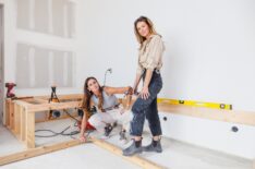 Kim Wolfe and Chelsea Meissner on Season 7 of HGTV's 'Rock the Block,' 2026.