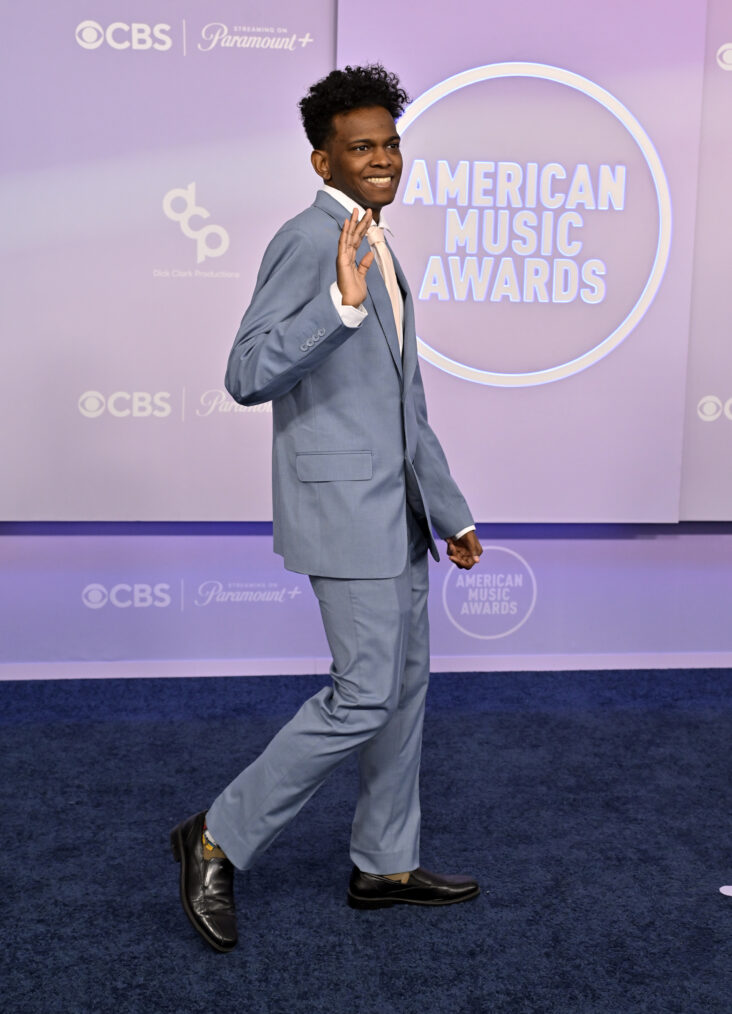 LAS VEGAS, NEVADA - MAY 25: (EDITORIAL USE ONLY) Logan Pereira attends the 52nd American Music Awards at MGM Grand Garden Arena on May 25, 2026 in Las Vegas, Nevada. (Photo by David Becker/Getty Images)