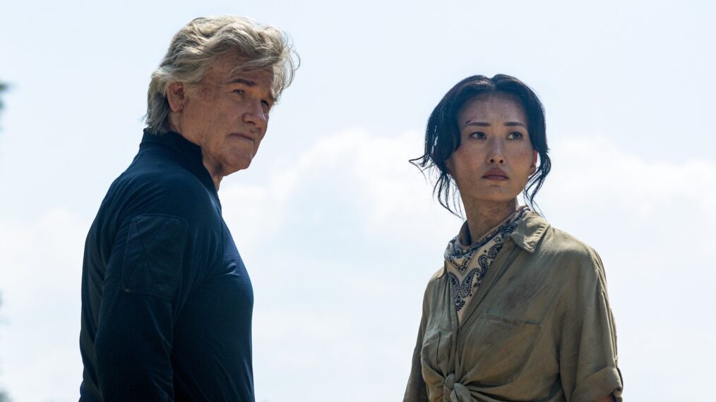 Kurt Russell and Mari Yamamoto in 'Monarch: Legacy of Monsters,' now streaming on Apple TV.