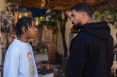 Nemesis. (L to R) Cedric Joe as Noah Stiles, Matthew Law as Isiah Stiles in episode 108 of Nemesis. Cr. Saeed Adyani/Netflix © 2026