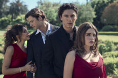 Belmont Cameli and Ella Bright as Garrett and Hannah, Mika Abdalla and Stephen Kalyn as Allie and Dean in Off Campus