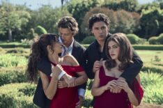 Belmont Cameli and Ella Bright as Garrett and Hannah, Mika Abdalla and Stephen Kalyn as Allie and Dean in Off Campus