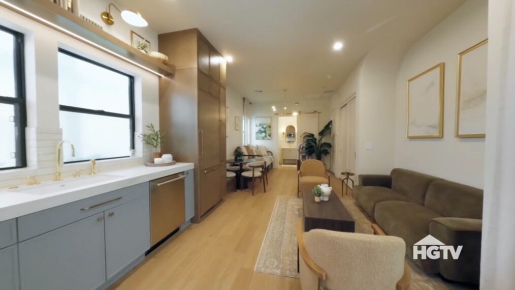 Mina Starsiak Hawk and Vernon Davis' multi-gen suite renovation, 'Rock the Block,' HGTV, Season 7, Episode 4, May 4, 2026.