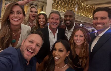 Kim Wolfe, Drew Lachey, Brooke Hogan, Chelsea Meissner, Ty Pennington, Taniya Nayak, Vernon Davis, Mina Starsiak Hawk, and Scott McGillivray via Taniya Nayak's Instagram, April 20, 2026.