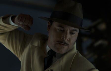 Jack Huston (Flint Marco/Sandman) in SPIDER-NOIR Photo: Aaron Epstein/Prime © Amazon Content Services LLC