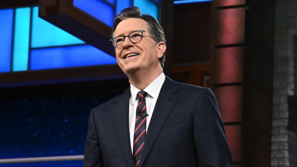 Stephen Colbert on the April 16, 2026, episode of CBS' 'The Late Show with Stephen Colbert.'
