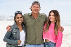 Taniya Nayak, Ty Pennington, and Alison Victoria on HGTV's 'Battle on the Beach,' 2021.