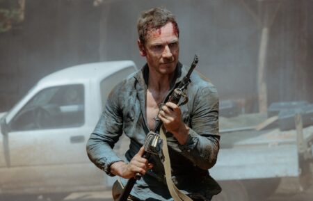 Michael Fassbender as Martian in The Agency, episode 10, season 2, streaming on Paramount+ 2026. Photo Credit: Luke Varley/Paramount+
