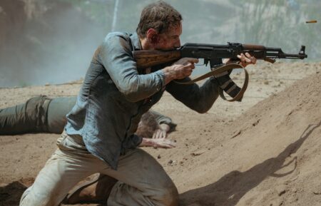 Michael Fassbender as Martian in The Agency, episode 10, season 2, streaming on Paramount+ 2026. Photo Credit: Luke Varley/Paramount+