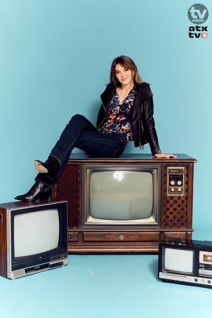 Aimee Teegarden at the TV Insider studio at the 2026 ATX Festival