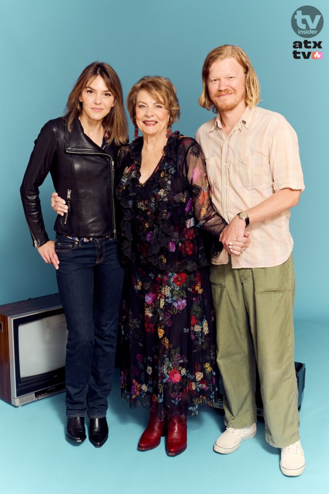 Aimee Teegarden, Louanne Stephens, and Jesse Plemons at the TV Insider studio at the 2026 ATX Festival