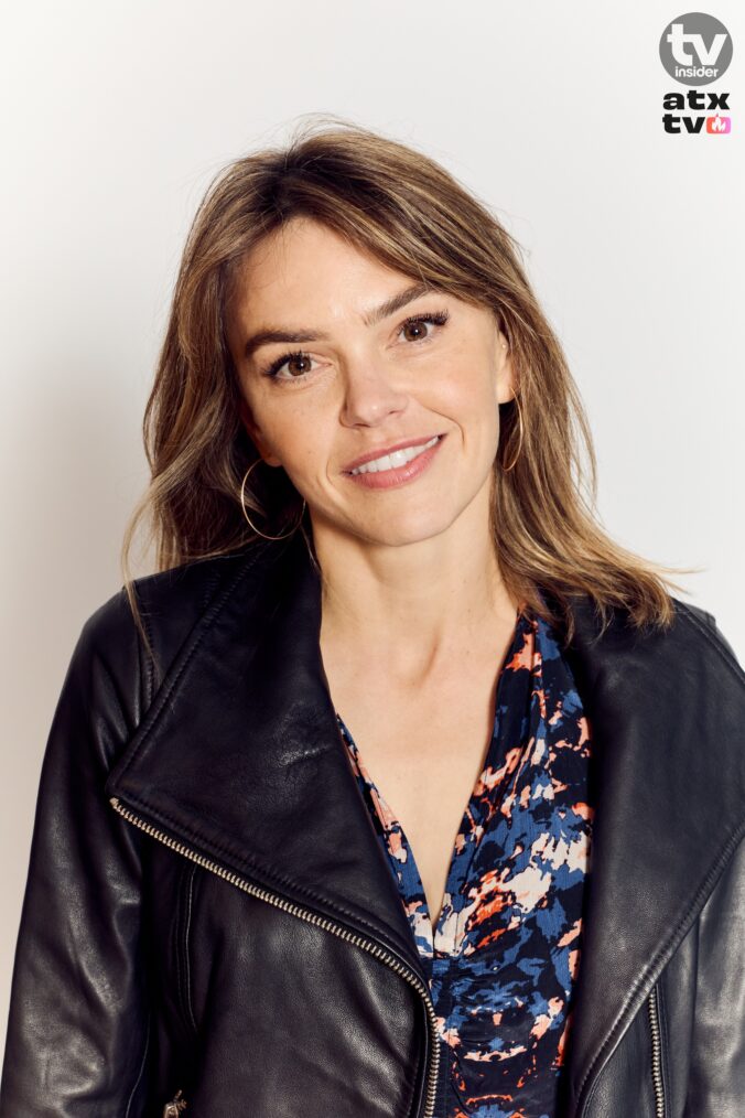 Aimee Teegarden at the TV Insider studio at the 2026 ATX Festival