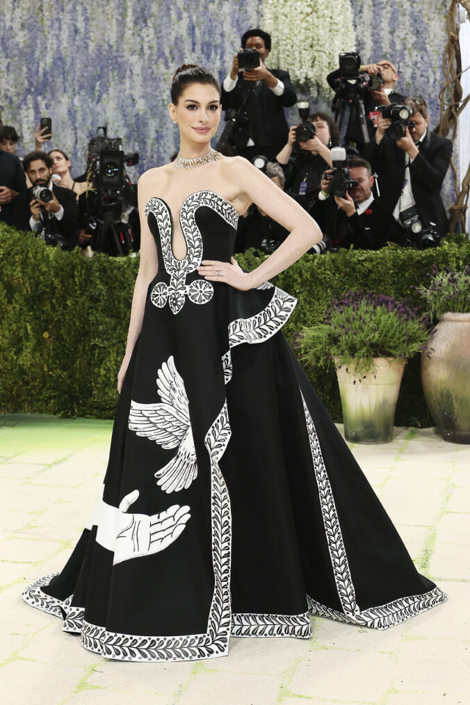 Anne Hathaway attends the 2026 Met Gala celebrating 