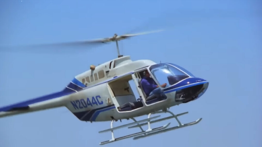 A helicopter on 'Baywatch'