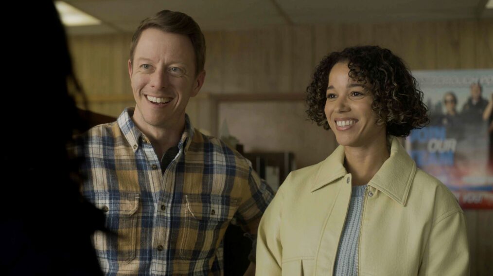 Douglas Nyback and Alisha Wainwright in Boston Blue