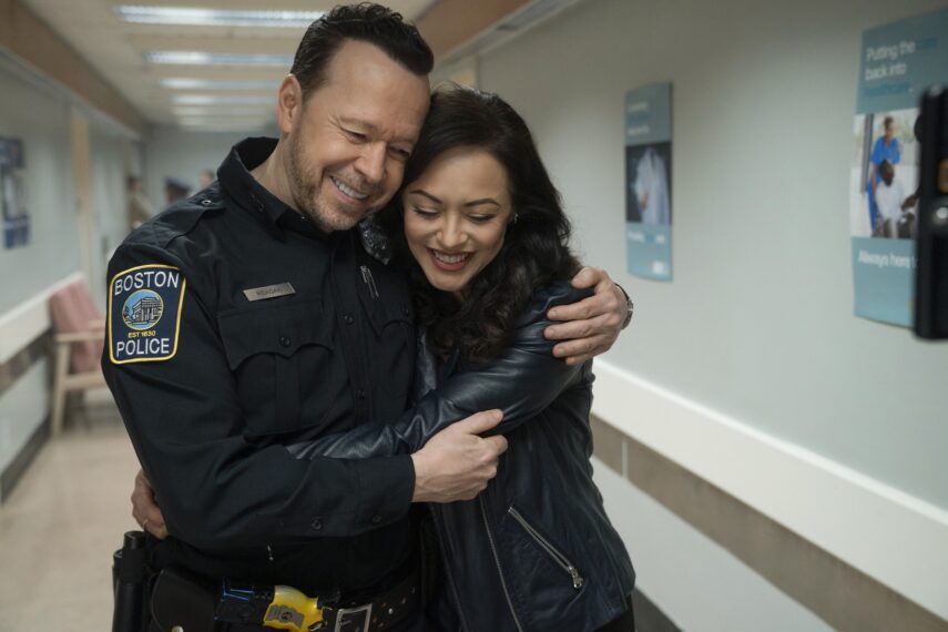 Donnie Wahlberg and Marisa Ramirez in Boston Blue Season 1 finale