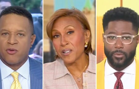 Craig Melvin, Robin Roberts, and Nate Burleson
