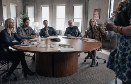 A.J. Cook as Jennifer ‘JJ’ Jareau, Adam Rodriguez as Luke Alvez, RJ Hatanaka as Tyler Green, Joe Mantegna as David Rossi, and Paget Brewster as Emily Prentiss — 'Criminal Minds: Evolution' Season 19