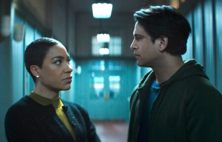 Cush Jumbo as June and Luca Pasqualino as JP — 'Criminal Record' Season 2 Episode 4