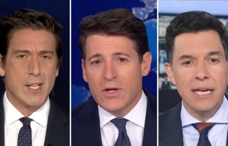 David Muir, Tony Dokoupil, and Tom Llamas