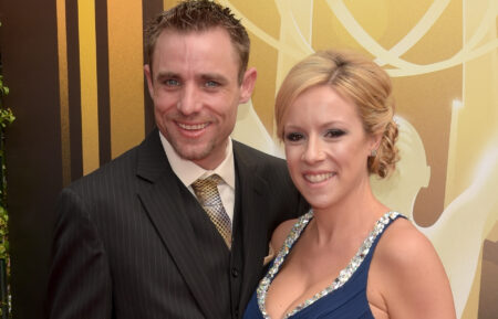 personality Jake Anderson (L) and Jenna Anderson attend the 2015 Creative Arts Emmy Awards