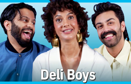 Asif Ali, Poorna Jagannathan, and Saagar Shaikh for 'Deli Boys' Season 2