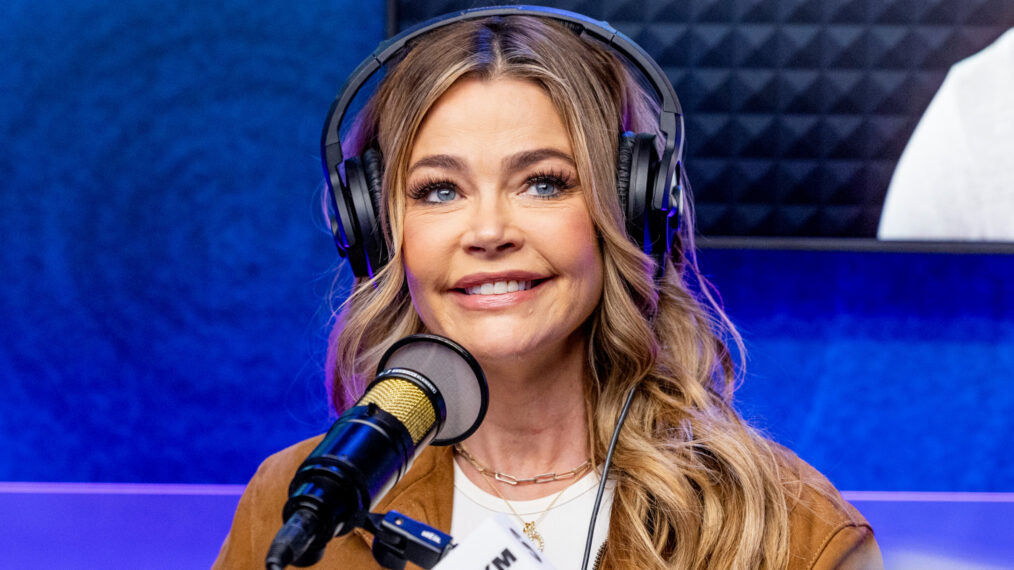 Denise Richards visits Jeff Lewis' radio show at SiriusXM Studios on January 26, 2024, in Los Angeles, California