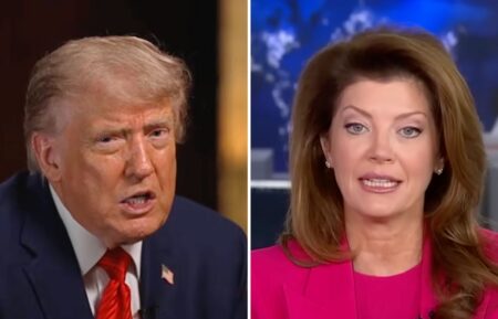 Donald Trump and Norah O'Donnell