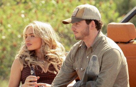 Natalie Alyn Lind as Oreana and Finn Little as Carter in 'Dutton Ranch' Episode 2